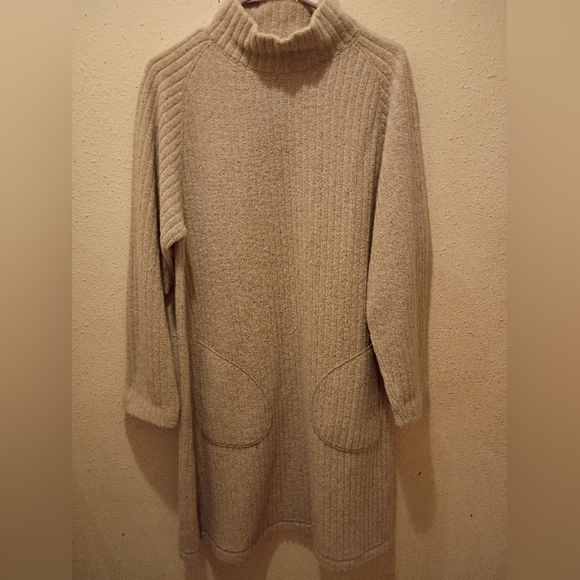 The Territory Ahead Dresses & Skirts - Italian Lambswool Mock turtle Ribbed Vintage Dress From NORDSTROM.